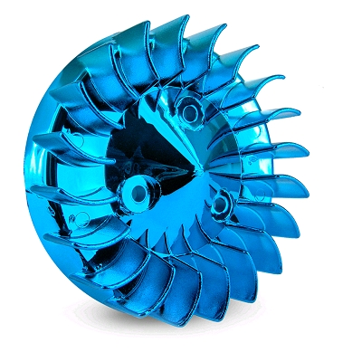 Big flow fan universal blue